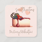 カスタムパティシシェフ名刺 スクエア名刺 (正面)