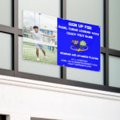 カスタムパデルテニスコッキングクラスLessons Blue 横断幕 (ビルの外側)