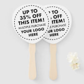 カスタムパドルハンドファン35%オフ一括買ディスカウ ハンドファン (正面&裏面)