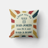 カスタムパパおもしろいジョーク父親のパパの日の贈り物 クッション (正面)