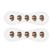 カスタムパパおもしろい顔カットアウト写真 野球ボール (パネル)