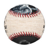 カスタムパパが最初のカドルを待てない 野球ボール (裏面)