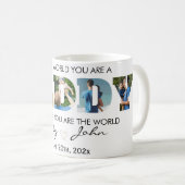  カスタムパパのお父さんの日の写真コラージュ コーヒーマグカップ (正面右)