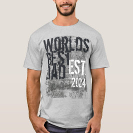 カスタムパパの世最高ののグランジ父の日 Tシャツ