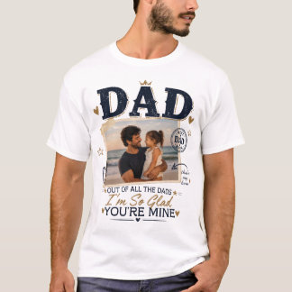 カスタムパパの写真Tシャツ Tシャツ
