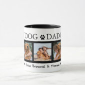カスタムパパの犬とミイラの贈り物5フォトブラック マグカップ (中央)