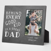 カスタムパパの素晴らし写真 フォトプラーク (側面)