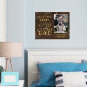 カスタムパパの素晴らし写真 箔ポスター (インサイチュ (寝室))