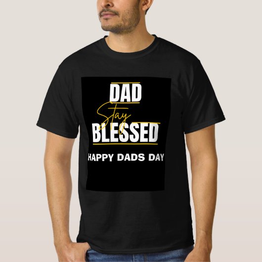 カスタムパパステイ賛美パパ日 Tシャツ (正面)