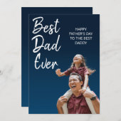 カスタムパパハッピーファーザーデイカード 招待状 (正面/裏面)