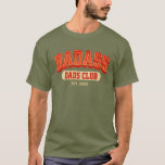 カスタムパパバダスレトロクールトレンディーおもしろい Tシャツ<br><div class="desc">このシャツでバッカスパパクラブにクール入れ！トレンディーレトロデザインおもしろい父の日の贈り物。応援に素晴らしパパ!</div>