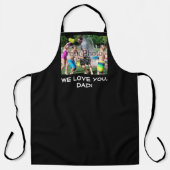 カスタムパパパーソナライズされたファーザーズ日 エプロン (正面)