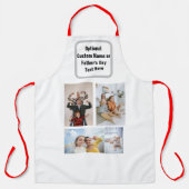 カスタムパパパーソナライズされた#FATHERSDAY写真の作成 エプロン (正面)