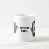カスタムパパビチョンフリゼ父の日犬の恋人 コーヒーマグカップ (中央)