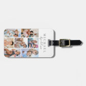 カスタムパパフォトのコラージュ名 ラゲッジタグ (正面横)