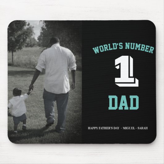 カスタムパパ世界一の父の日 マウスパッド (正面)