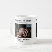 カスタムパパ写真ファーストファースト父の日コーヒーマグ コーヒーマグカップ (正面左)