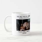 カスタムパパ写真ファーストファースト父の日コーヒーマグ コーヒーマグカップ (左)