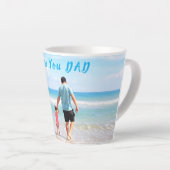 カスタムパパ写真ラテマグギフトパーソナライズされたMug カフェラテマグ (右アングル)