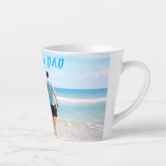 カスタムパパ写真ラテマグギフトパーソナライズされたMug カフェラテマグ (右)