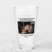 カスタムパパ写真父の日 タンブラーグラス (裏面)