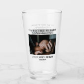 カスタムパパ写真父の日 タンブラーグラス (正面)