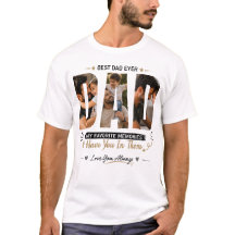 カスタムパパ写真Tシャツ - 私のお気に入りの思い出はあなたと