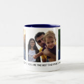 カスタムパパ父の日フォトコラージュ ツートーンマグカップ (中央)