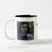 カスタムパパ父の日フォトコラージュ ツートーンマグカップ (左)