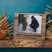 カスタムパパ父の日フォトコラージュ フォトプラーク (側面)