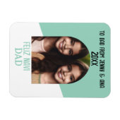 カスタムパパ用Photo Magnet Feliz Navidad Keepsake マグネット (横)