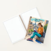 カスタムパリスケッチ旅行手帳ジャーナル日記 ノートブック (内部)