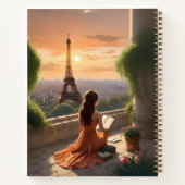 カスタムパリスケッチ旅行手帳ジャーナル日記 ノートブック (裏面)