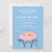 カスタムパリティーオンザバルコニーブライダルシャワーアート 招待状 (裏面)