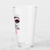 カスタムパワーガールピンクキスまつげメイクアップ タンブラーグラス (左)