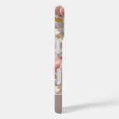 カスタムパンプキンと花のチェック柄 Case-Mate iPhoneケース (裏面 / 右)