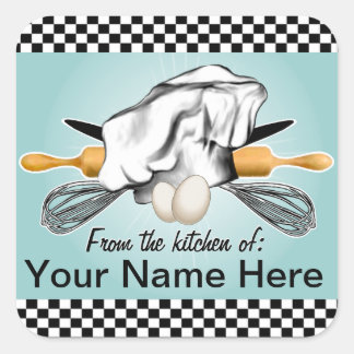 カスタムパン包装ラベル スクエアシール