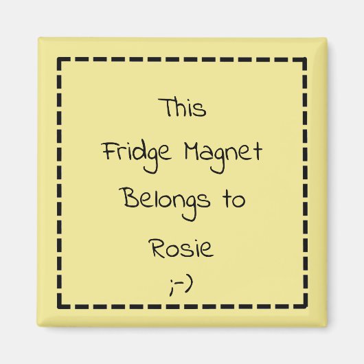カスタムパーソナライズされたおもしろい冷蔵庫用マグネット マグネット (正面)