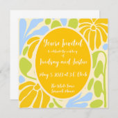 カスタムパーソナライズされたウェディング招待状レトロスタイル 招待状 (正面/裏面)