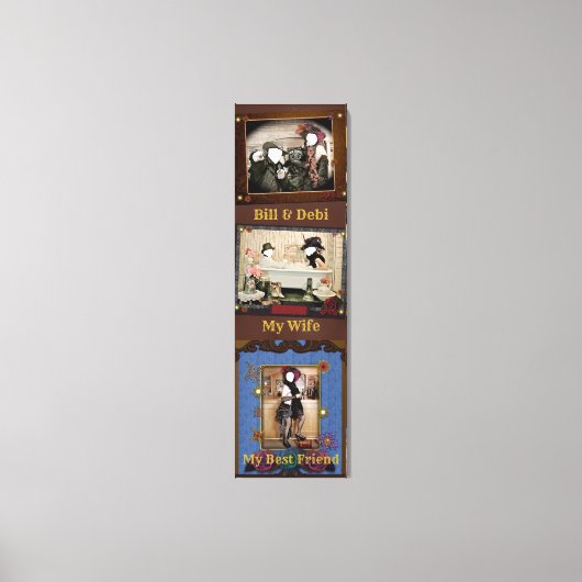 カスタムパーソナライズされたウエスタンフォトキャンバスアート キャンバスプリント (正面)