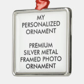 カスタムパーソナライズされたオーナメント メタルオーナメント (左)