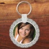 カスタムパーソナライズされたガールフレンド妻Photo Keychain キーホルダー (正面)