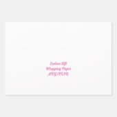 カスタムパーソナライズされたギフトラップ、任意の色のギフト ラッピングペーパーシート (正面2)
