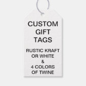 カスタムパーソナライズされたクラフトラベル空白のテンプレート ギフトタグ (正面)