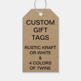 カスタムパーソナライズされたクラフトラベル空白のテンプレート ギフトタグ