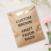 カスタムパーソナライズされたクラフト紙バッグ フェイバーバッグ (封をした状態)