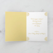 カスタムパーソナライズされたクリスマス シーズンカード (内部)