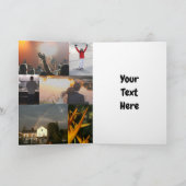 カスタムパーソナライズされたコラージュ誕生日 カード (内部)