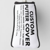 カスタムパーソナライズされたゴルフ用パタークラブヘッドカバー ゴルフヘッドカバー (回転90)