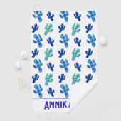 カスタムパーソナライズされたサグアーロカボス模様 ゴルフタオル (インサイチュ)